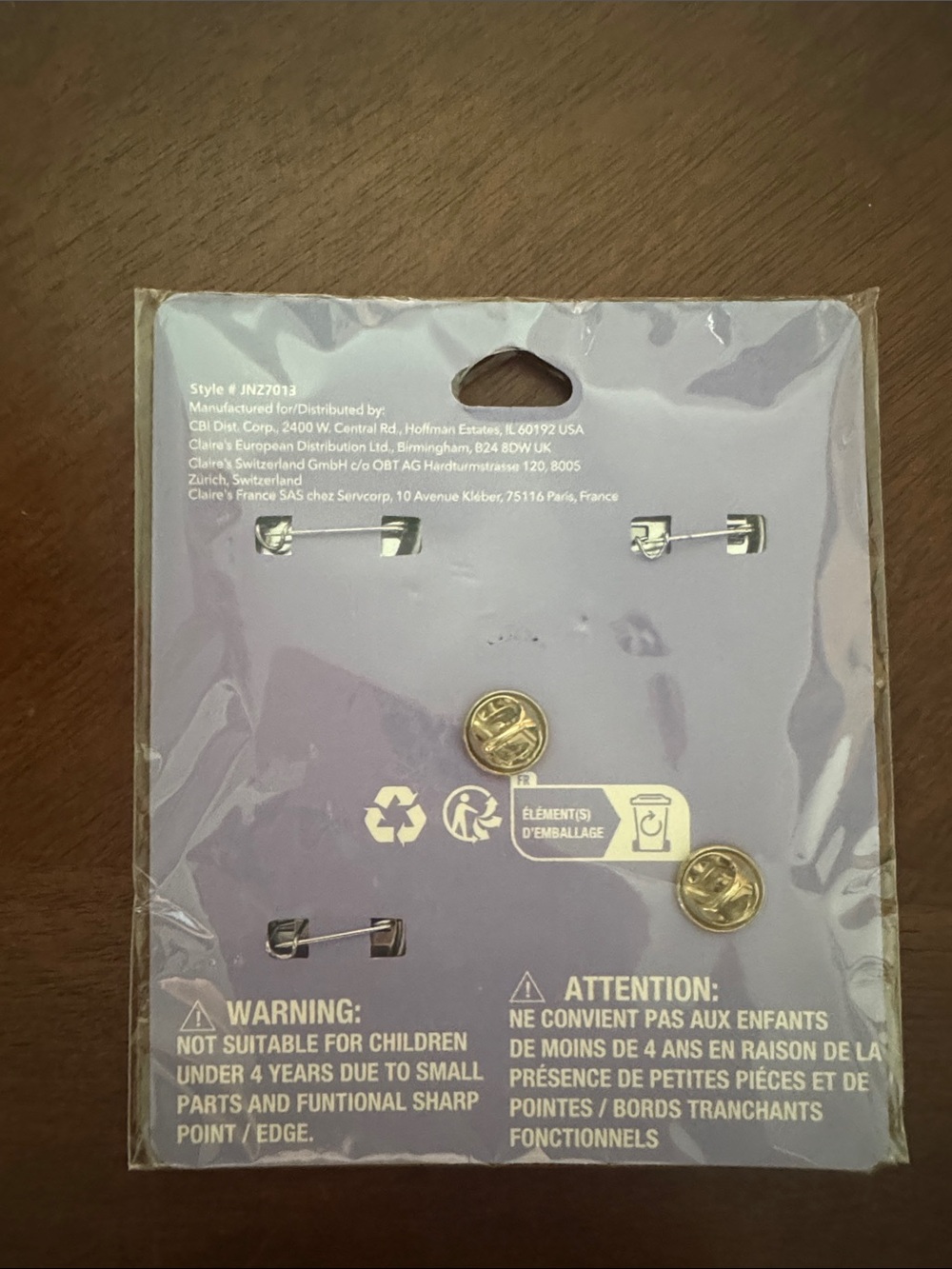 Claire's Pin Set - Picture 4 of 4